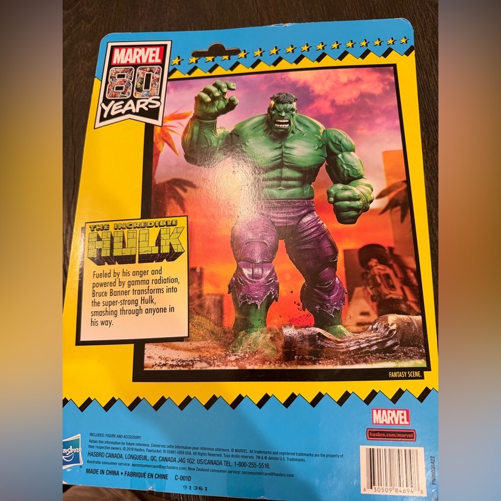 2018 SDCC Hasbro Marvel Legends Retro Super Heroes Hulk Boxed Figure - Picture 3 of 5